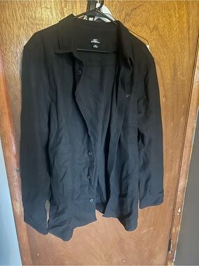 O'Neill Men's Black Lightweight Button-Up Shirt Jacket